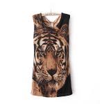 The Steller printing sleeveless vest skirt