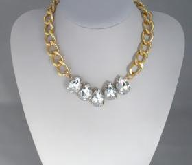 Jewelry Drop Gemstone Necklace A-266 fashion